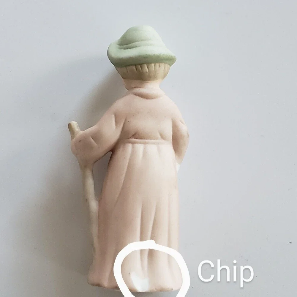 VINTAGE 8 PIECE‎ LEFTON CHRISTMAS NATIVITY FIGURINES MADE IN Taiwan